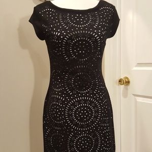 Beautiful Little Black Knee-length Dress - Size M